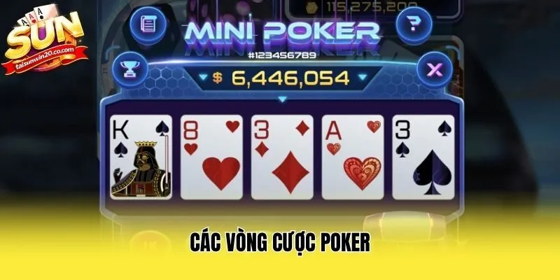 Các vòng cược Poker