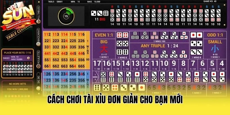 Cách chơi tài xỉu đơn giản cho bạn mới