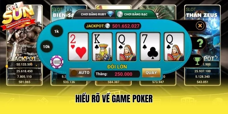 Hiểu rõ về game Poker
