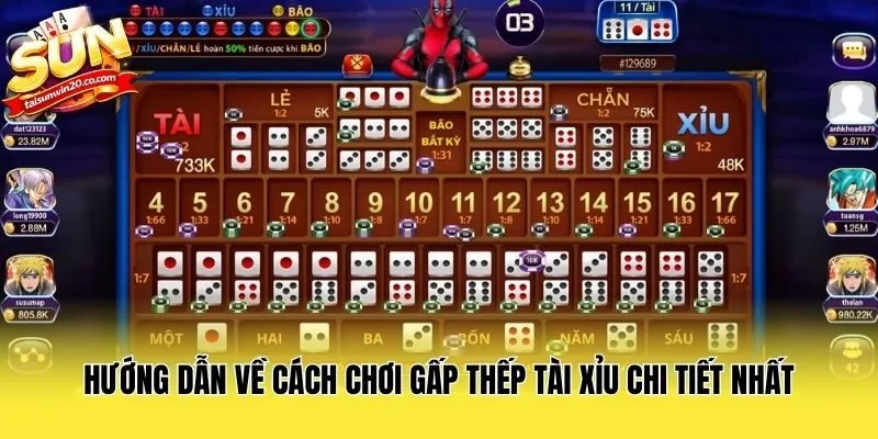 Hướng dẫn về cách chơi gấp thếp tài xỉu chi tiết nhất