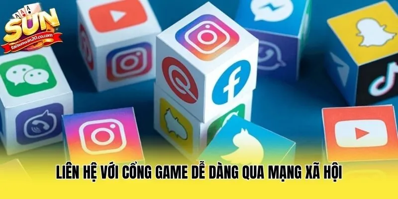 Liên hệ với cổng game dễ dàng qua mạng xã hội