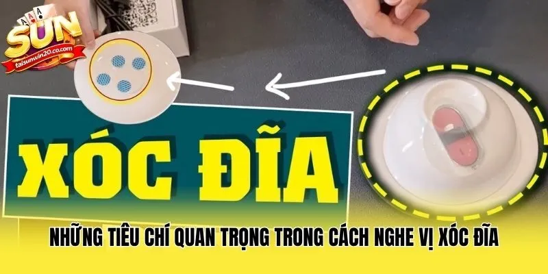 Những tiêu chí quan trọng trong cách nghe vị xóc đĩa